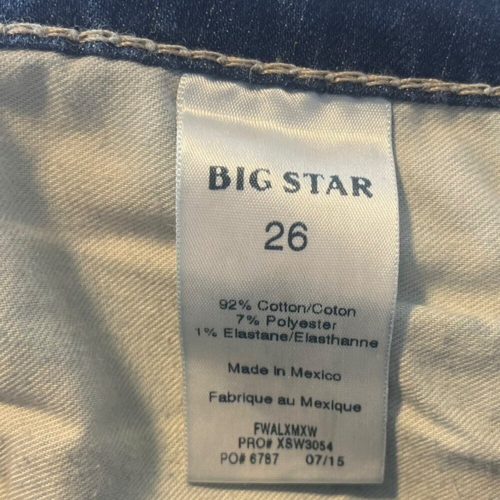 Big Star Women's 26 Alex Skinny Jeans Blue Stretch‎ Western Rodeo Ranch Denim - Picture 4 of 8